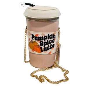 NWT  Skinny Dip Purse/bag‎ 8x6 Pumpkin Spice Latte crossbody